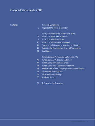 Thumbnail Aspo Oyj Financial Statement 2009