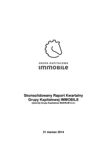 Thumbnail Grupa Kapitałowa Immobile Financial Statement 2014-q1