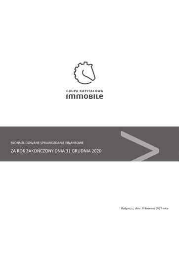 Thumbnail Grupa Kapitałowa Immobile Financial Statement 2020