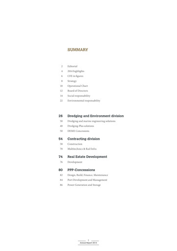 Thumbnail Compagnie d'Entreprises CFE Annual Report 2014