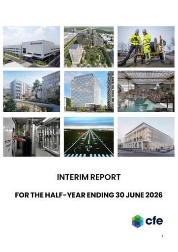 Thumbnail Compagnie d'Entreprises CFE Half-year Report 2026-h1