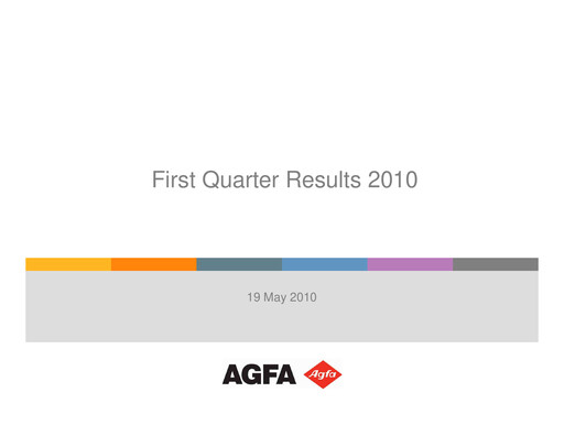 Thumbnail Agfa-Gevaert Quarterly Report 2010-q1