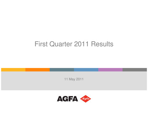 Thumbnail Agfa-Gevaert Quarterly Report 2011-q1