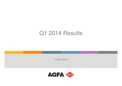 Thumbnail Agfa-Gevaert Quarterly Report 2014-q1