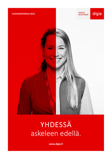 Thumbnail Digia Oyj Annual Report 2013