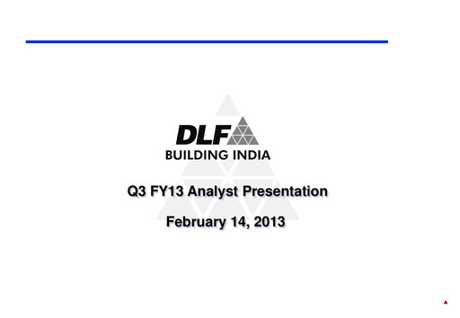 Thumbnail DLF Quarterly Report 2012-q3