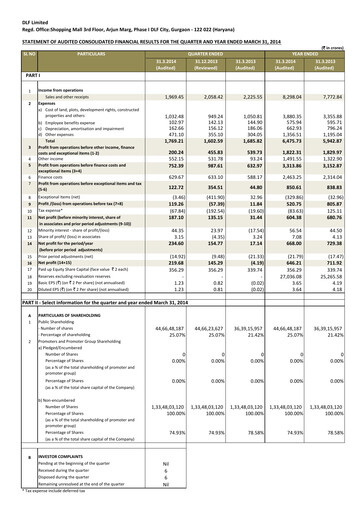 Thumbnail DLF Quarterly Report 2014-q4