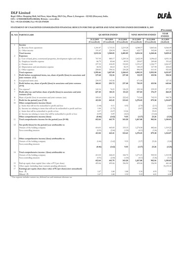 Thumbnail DLF Quarterly Report 2019-q3