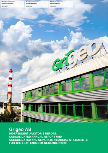 Miniature Grigeo AB Rapport annuel 2020