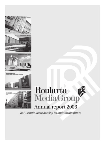 Thumbnail Roularta Media Group Annual Report 2006