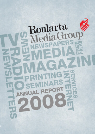 Thumbnail Roularta Media Group Annual Report 2008
