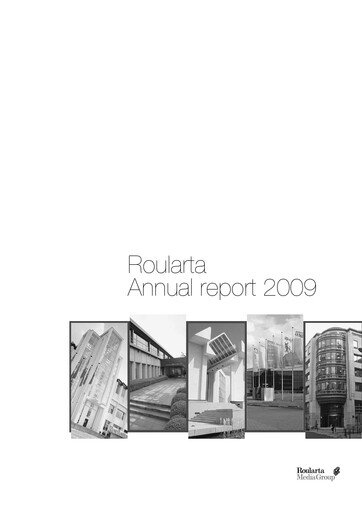 Thumbnail Roularta Media Group Annual Report 2009