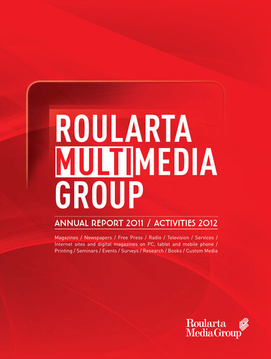 Thumbnail Roularta Media Group Annual Report 2011