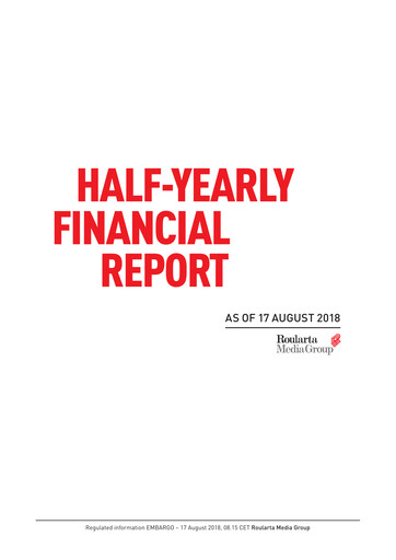 Thumbnail Roularta Media Group Financial Report 2018-h1