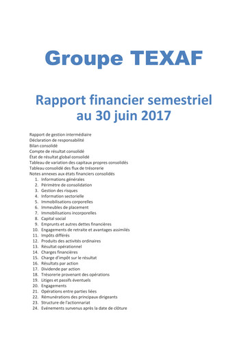Thumbnail Texaf Half-year Report 2017-h1