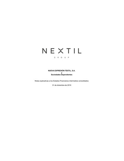 Thumbnail Nueva Expresión Textil Half-year Report 2019-h2