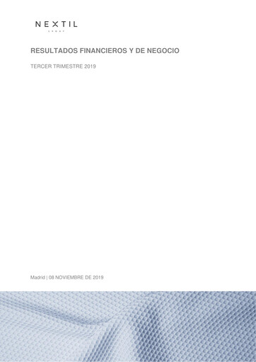 Thumbnail Nueva Expresión Textil Quarterly Report 2019-q3