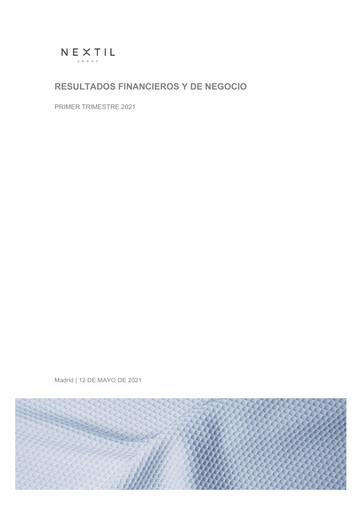 Thumbnail Nueva Expresión Textil Quarterly Report 2021-q1