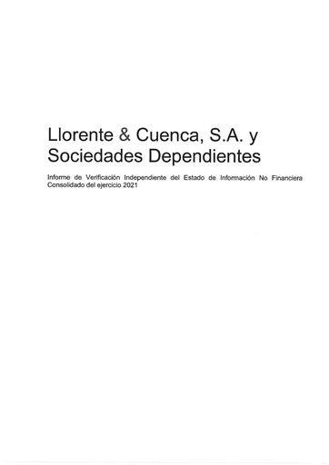 Miniature Llorente & Cuenca Rapport ESG 2021