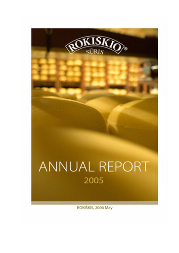 Thumbnail Rokiskio Suris AB Annual Report 2005