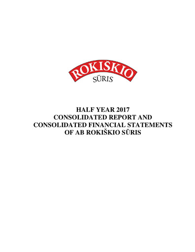 Thumbnail Rokiskio Suris AB Half-year Report 2017-h1