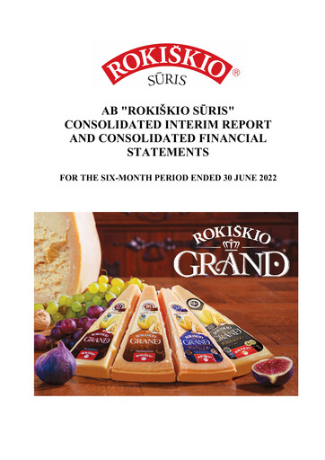 Thumbnail Rokiskio Suris AB Half-year Report 2022-h1