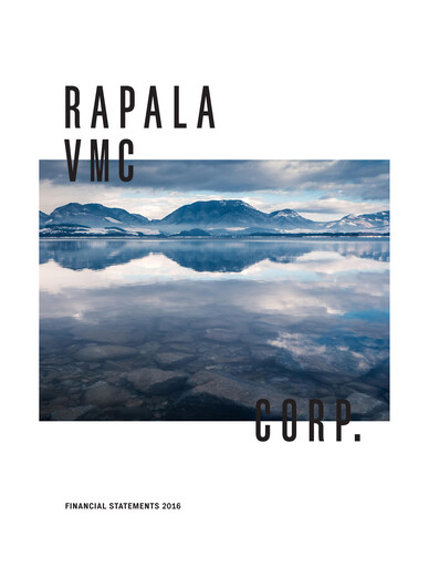 Thumbnail Rapala VMC Corporation Financial Statement 2016