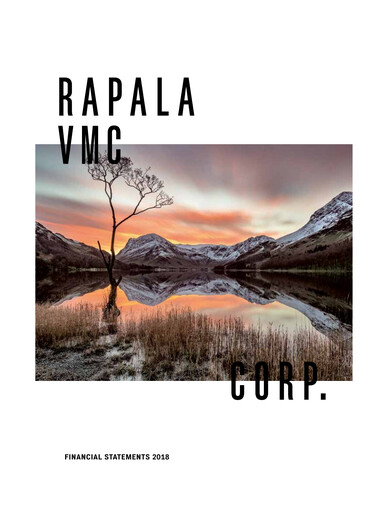 Thumbnail Rapala VMC Corporation Financial Statement 2018