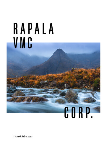 Thumbnail Rapala VMC Corporation Financial Statement 2013