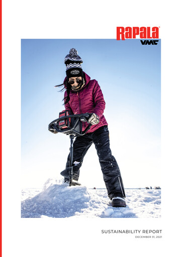 Miniature Rapala VMC Corporation Rapport de durabilité 2021