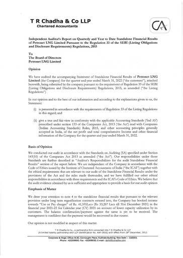 Thumbnail Petronet LNG
 Quarterly Report 2022-q4