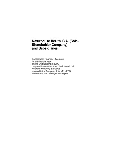Thumbnail Naturhouse Health Financial Statement 2014