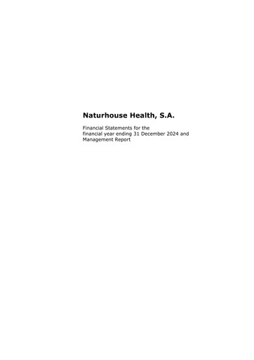 Thumbnail Naturhouse Health Financial Statement 2024