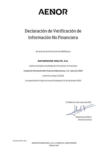 Thumbnail Naturhouse Health Sustainability Report 2020