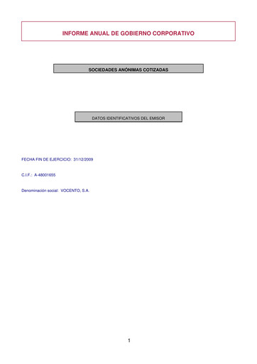 Vorschaubild Vocento Jahresbericht 2009