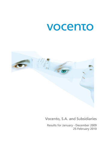 Thumbnail Vocento Financial Report 2009