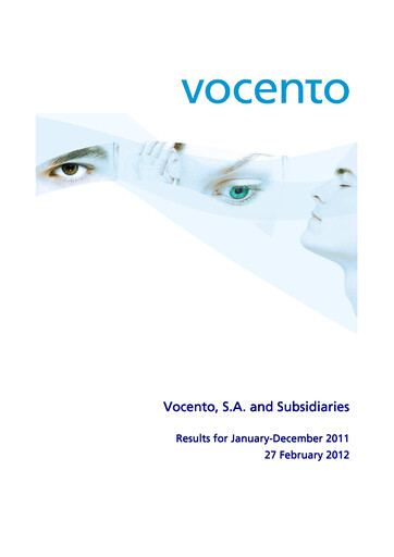 Thumbnail Vocento Financial Report 2011