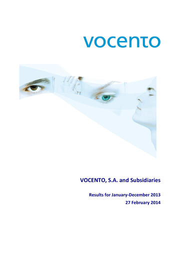 Thumbnail Vocento Financial Report 2013