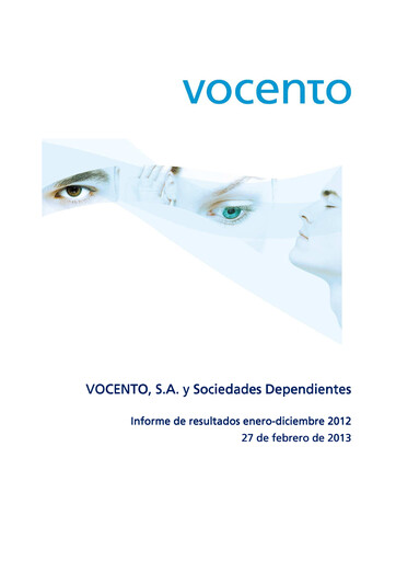 Thumbnail Vocento Financial Report 2012