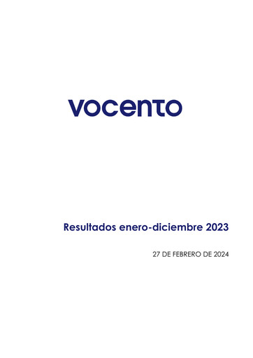 Thumbnail Vocento Financial Report 2023
