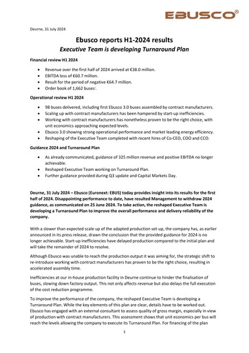 Thumbnail Ebusco Holding Half-year Report 2024-h1