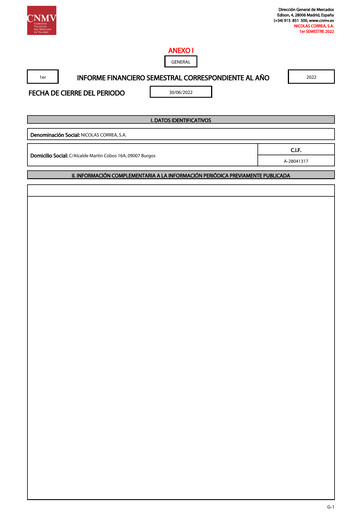 Miniature Nicolás Correa Rapport semestriel 2022-h1