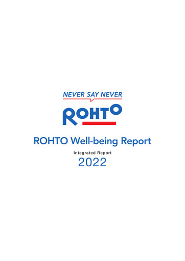 Thumbnail Rohto Pharmaceutical Annual Report 2022
