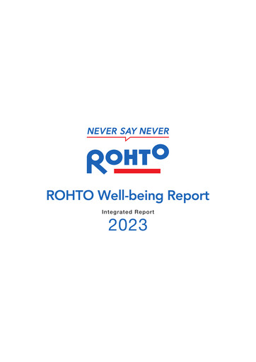 Thumbnail Rohto Pharmaceutical Annual Report 2023