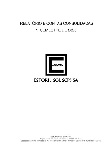 Thumbnail Estoril Sol Half-year Report 2020-h1