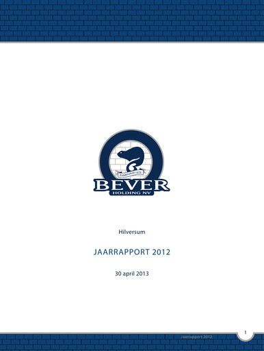 Thumbnail Bever Holding Annual Report 2012