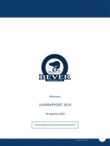 Thumbnail Bever Holding Annual Report 2019