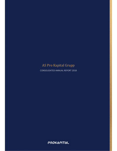 Thumbnail AS Pro Kapital Grupp Annual Report 2018