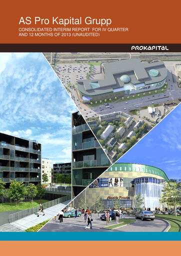 Thumbnail AS Pro Kapital Grupp Financial Report 2013