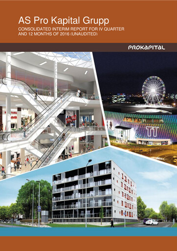 Thumbnail AS Pro Kapital Grupp Financial Report 2016